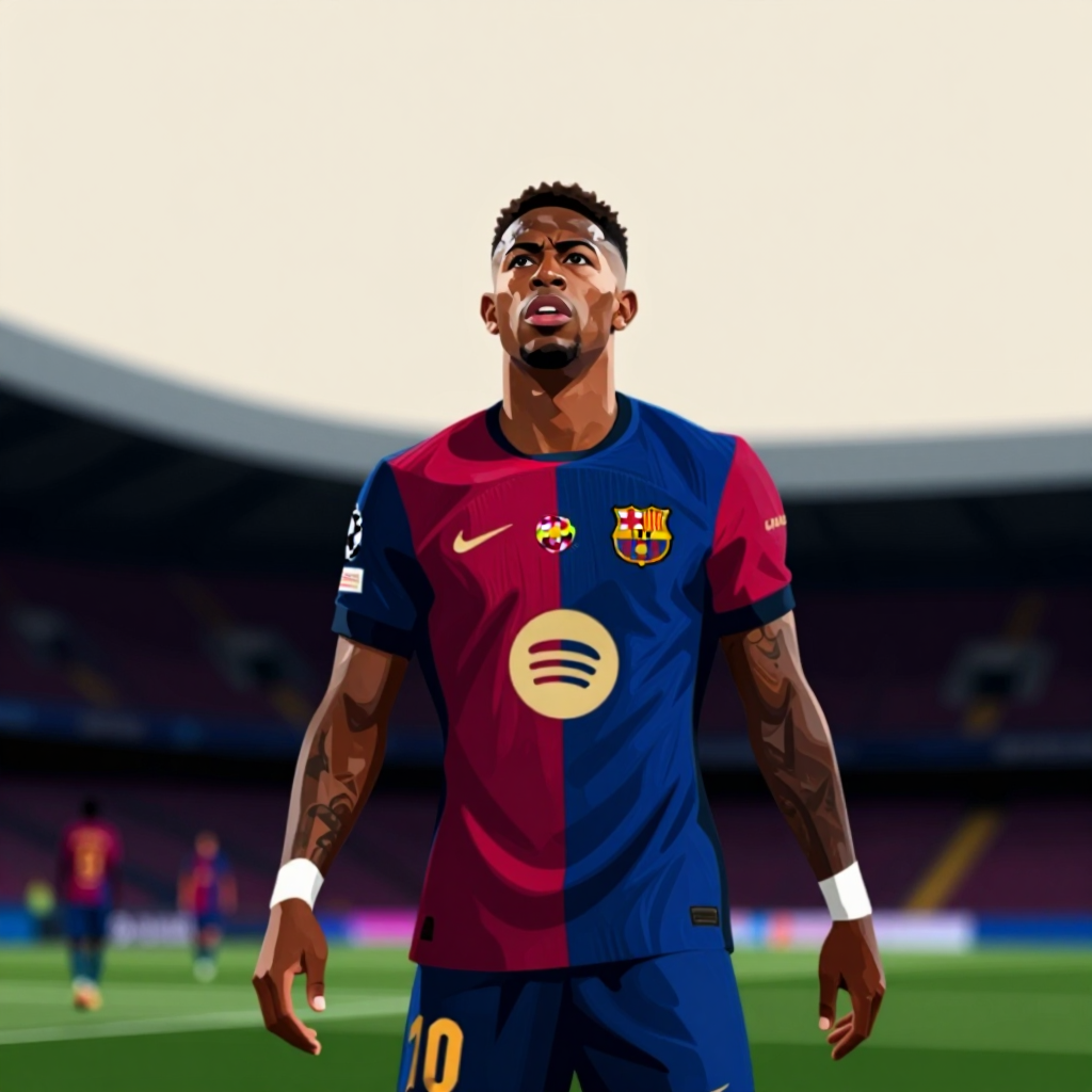 Gabriel Jesus segna per il Barcellona nella Champions League