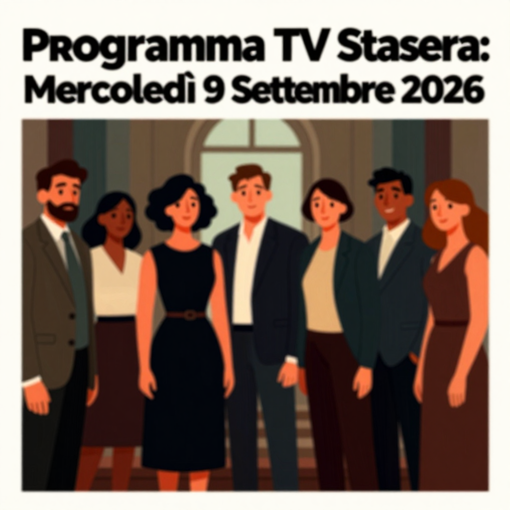 Programma TV Stasera: Film e Programmi in Onda Mercoledì 9 Settembre 2026